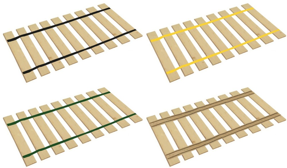 Bed Slats King Size with Straps Custom Width Platform Mattress Support Boards