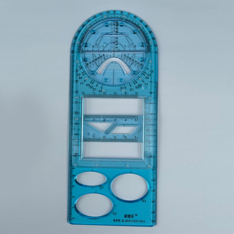 Multifunctional Ruler Geometric Drawing Template Measuring Drafting Tools NEW