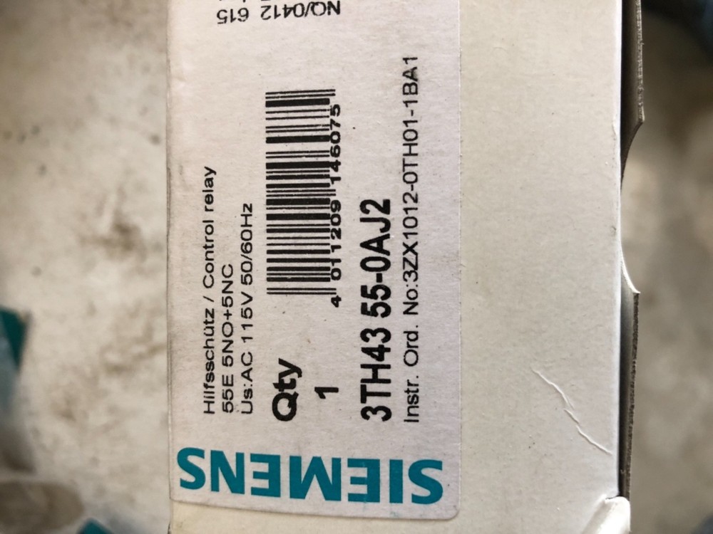 *NIB* SIEMENS 3TH43 55-0AJ2 CONTROL RELAY