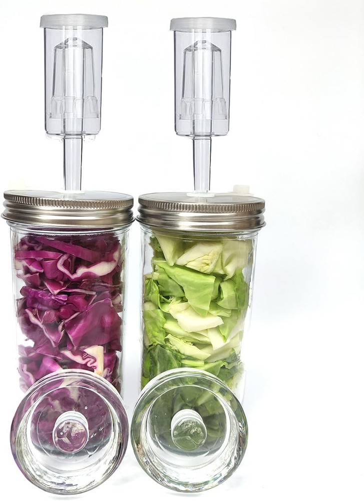 2 set Complete Fermentation Kit，2 Fermenting Mason Jars ，2 0.73 Liter