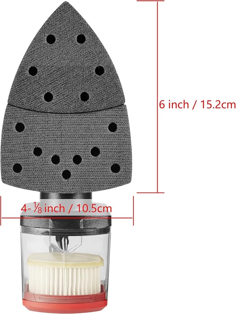 Corded Multi-Function Detail Sander - 3 Attachments & Micro-Filter Dust Box