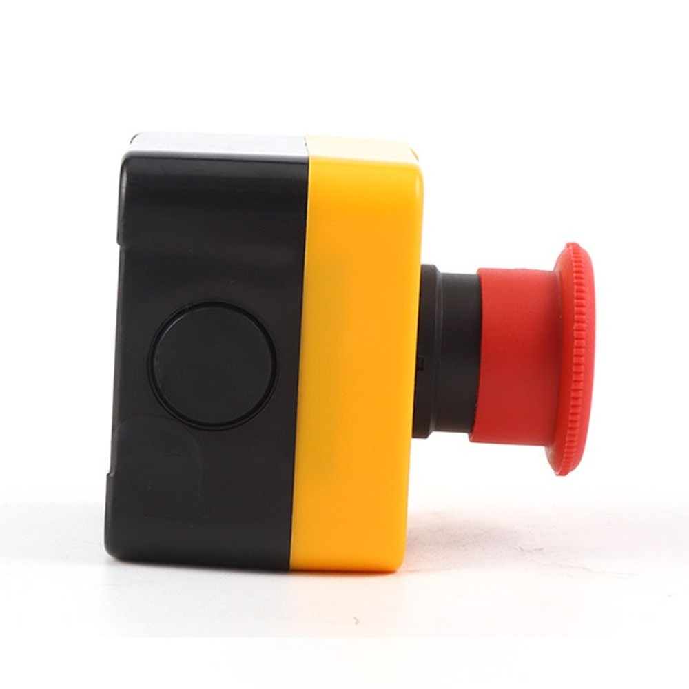 10A Latching E Stop Push Button Switch 1NC Waterproof Industrial Control