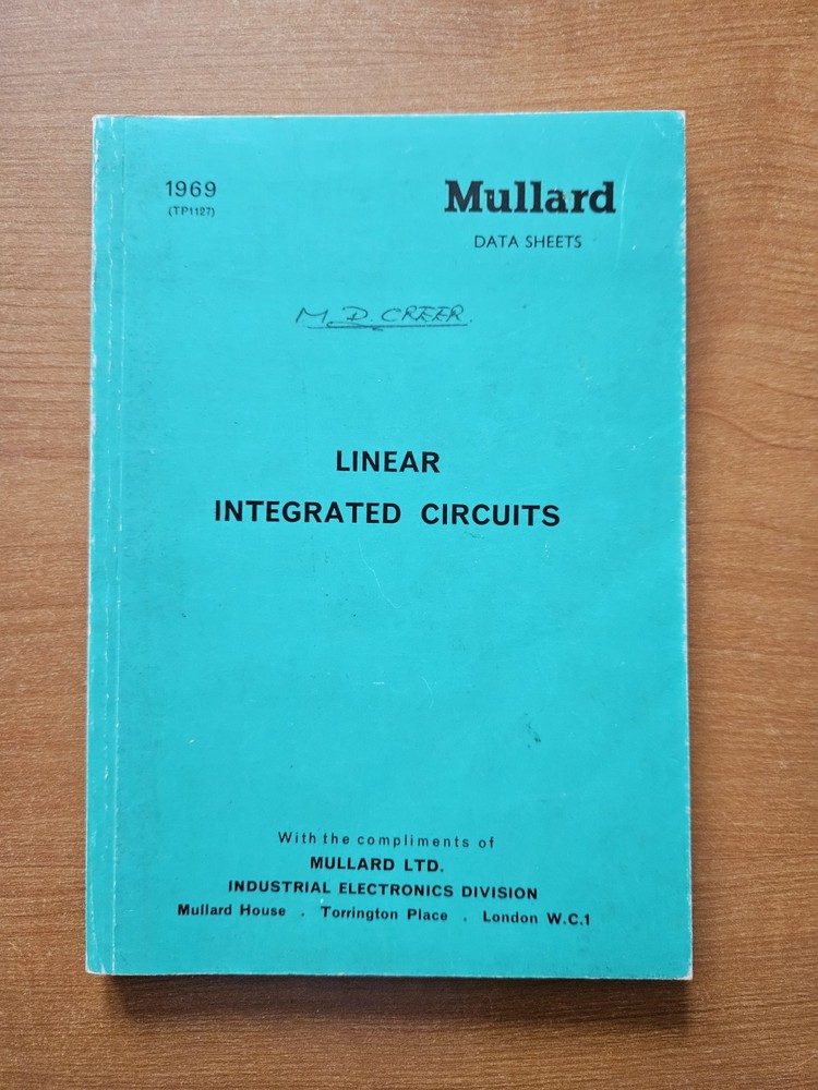 1969 Mullard Data Sheets: Linear Integrated Circuits