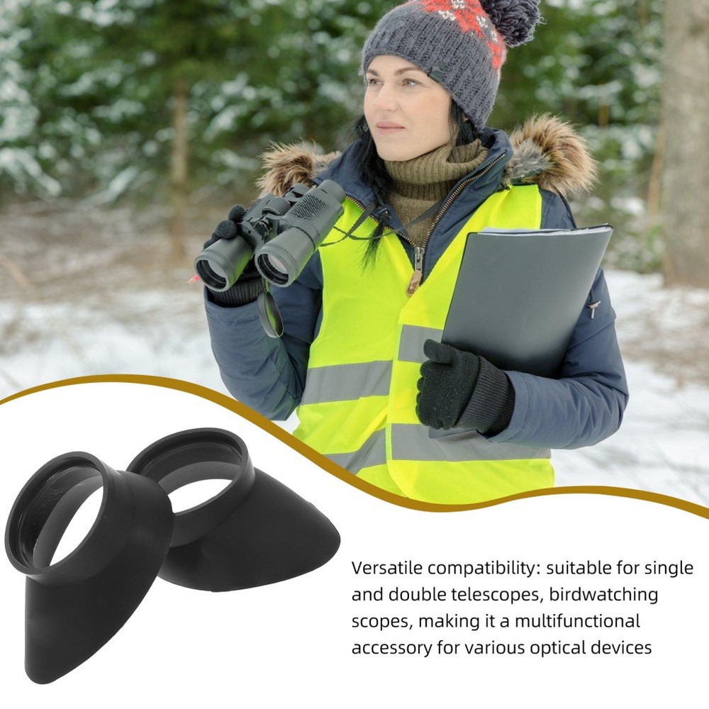 2 Pcs Microscope Goggles Eyepiece Cover for Telescope Lens Protector Cap