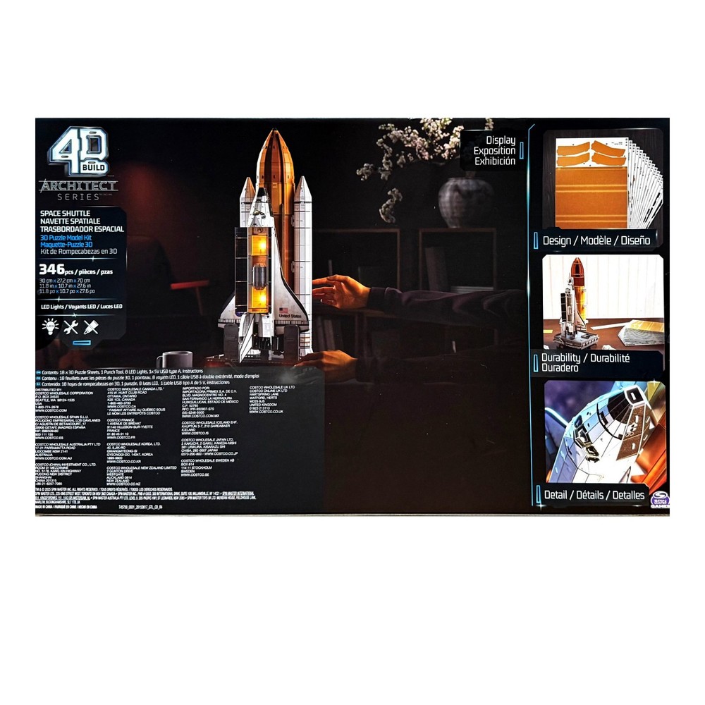 4D Build Puzzle Architect Series Space Shuttle Kit