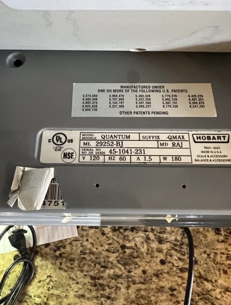 Hobart Quantum Deli Scale With Printer