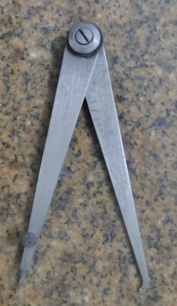 🗽VINTAGE 9" HERMAPHRODITE ID / OD DIVIDER CALIPER