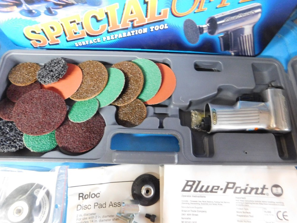 UN- USED, BLUE POINT "GRINDER/SANDER ACCESSORY KIT", PART #AT401DGK