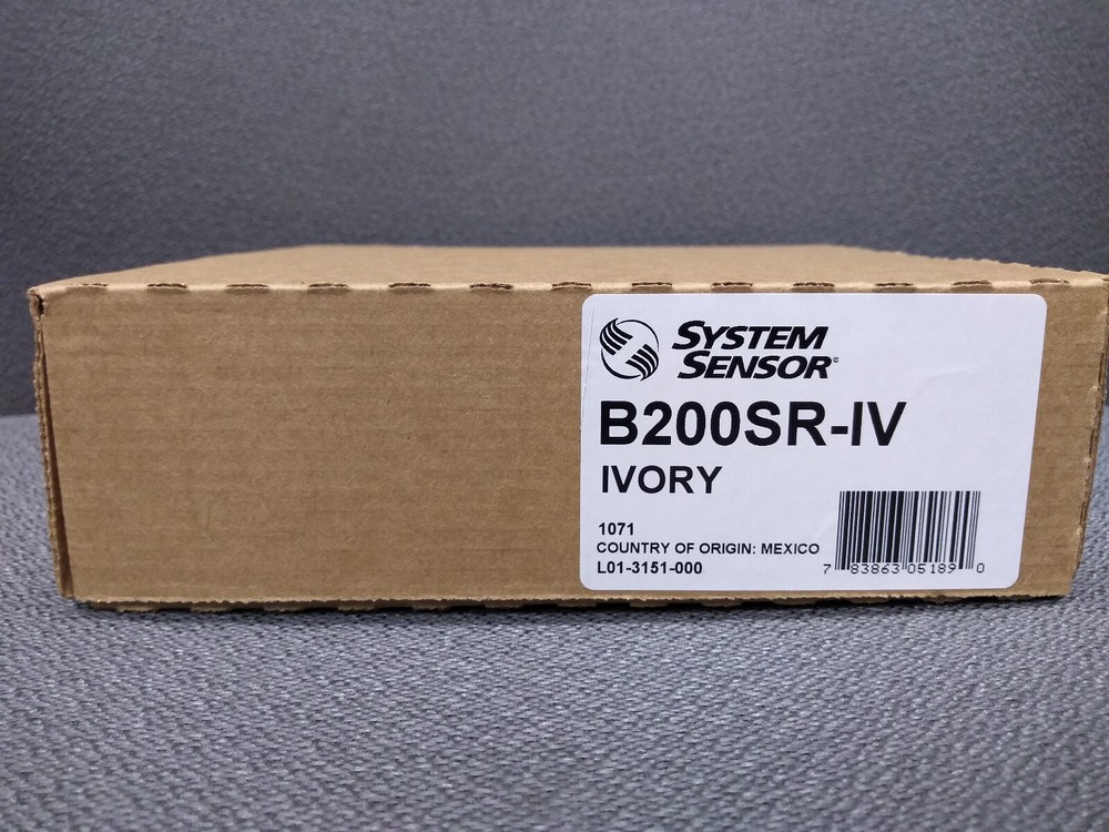 Sounder Base, 6", Ivory, System Sensor #B200SR-IV