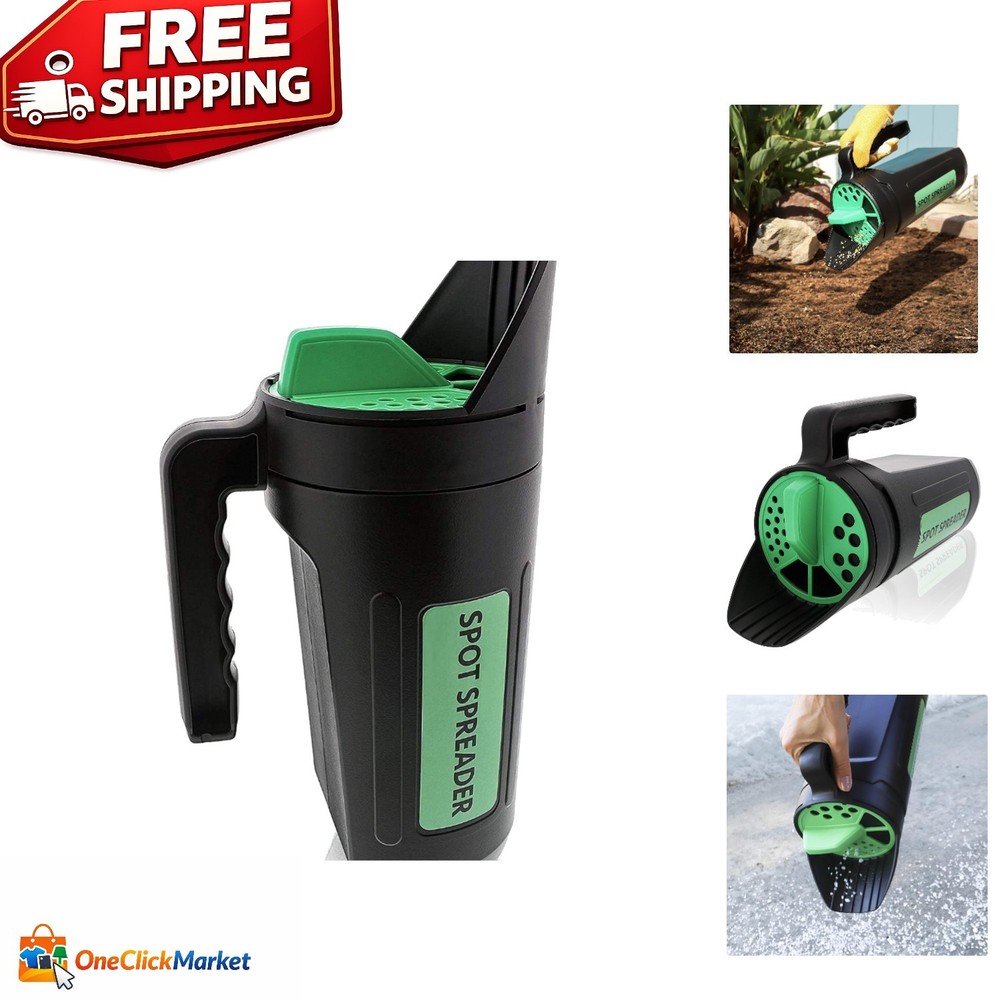 Versatile 80 oz Hand Spreader Shaker - Lightweight & Efficient for Gardening