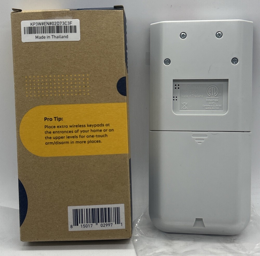 SimpliSafe Wireless Keypad - Touch-to-Wake Technology - Latest Gen