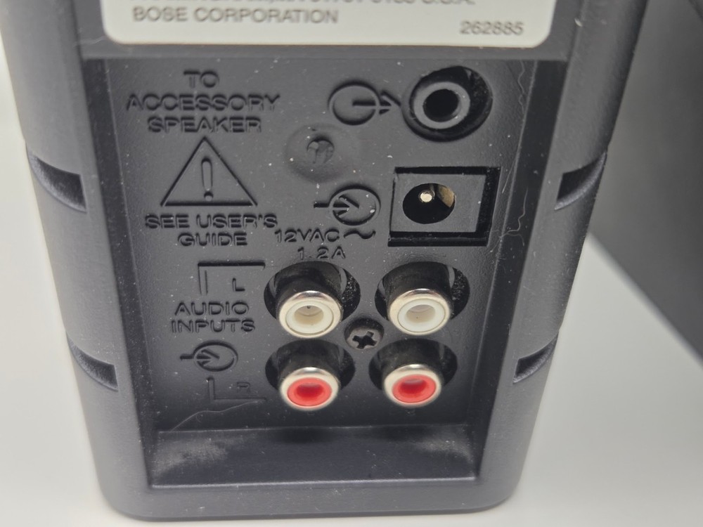 Bose MediaMate Computer Speakers Pair Black Stereo Audio System