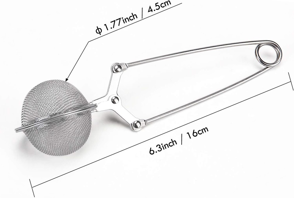 4-Pack Tea Strainer for Loose Tea Fine Mesh Infuser with Handle