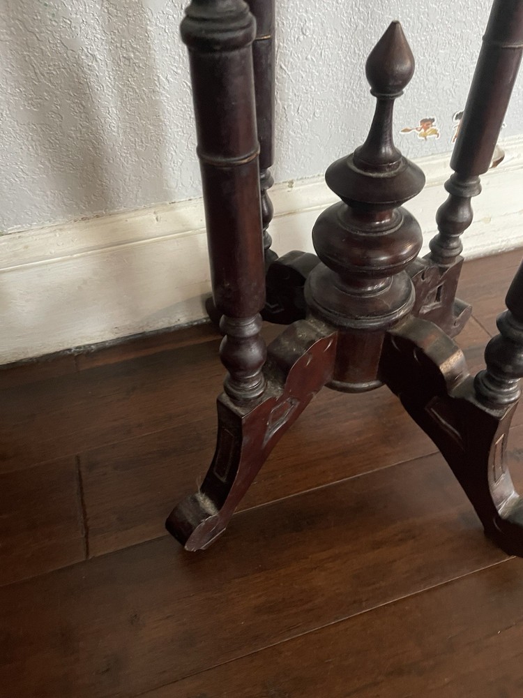 RARE AMERICAN RENAISSANCE REVIVAL STYLE CIRCULAR SIDE TABLE
