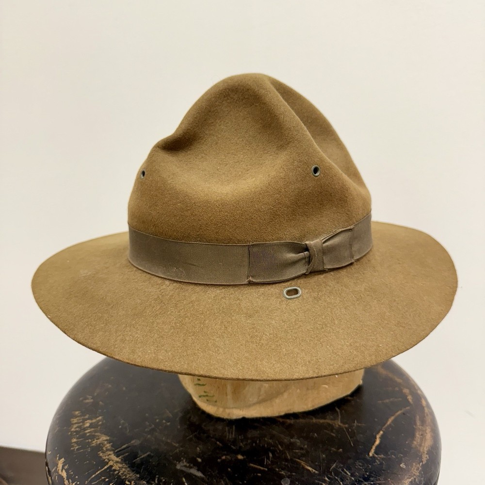 Original WWII US Army Service Campaign Hat Dated 1944