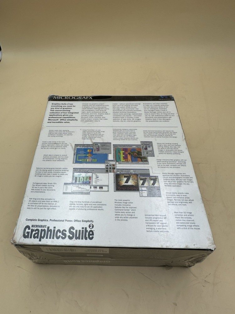 Micrografx Complete Graphics Suite 2 CD-ROM 1997 Windows 95 NEW Sealed