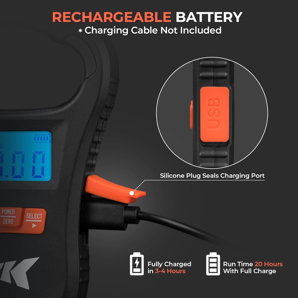 Ultra Thin Digital Fish Scale KastKing ToughTide USB Charging