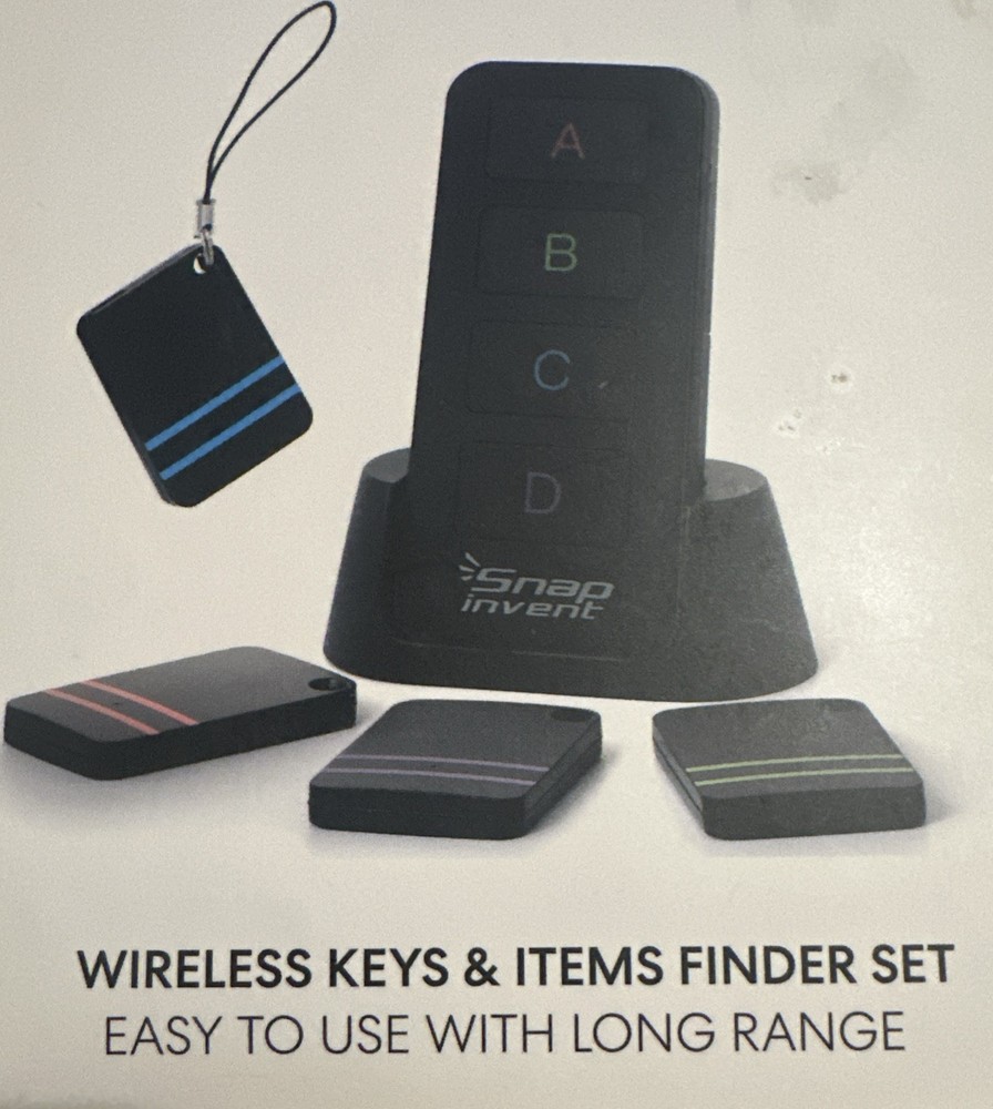 Snap Invent Wireless Keys & Items Finder Set (4-pack)