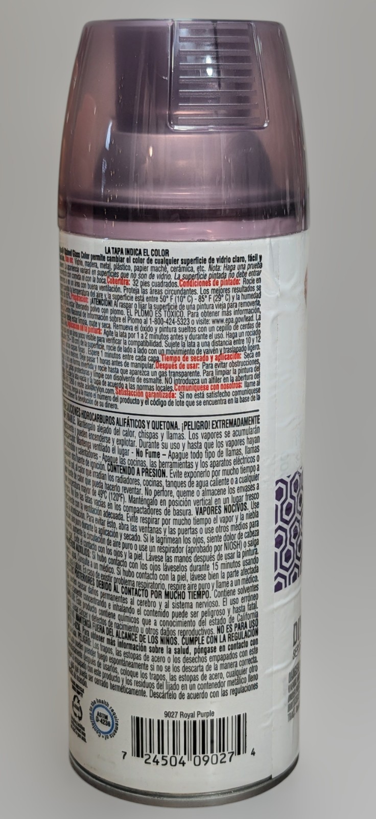 Krylon Stained Glass Translucent Royal Purple Spray Paint - 9027 - 11.5 Oz