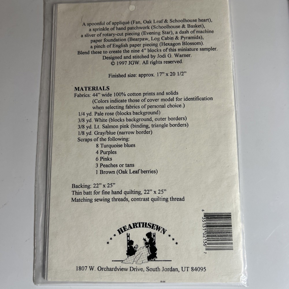 Small Measures Sampler Heartsewn