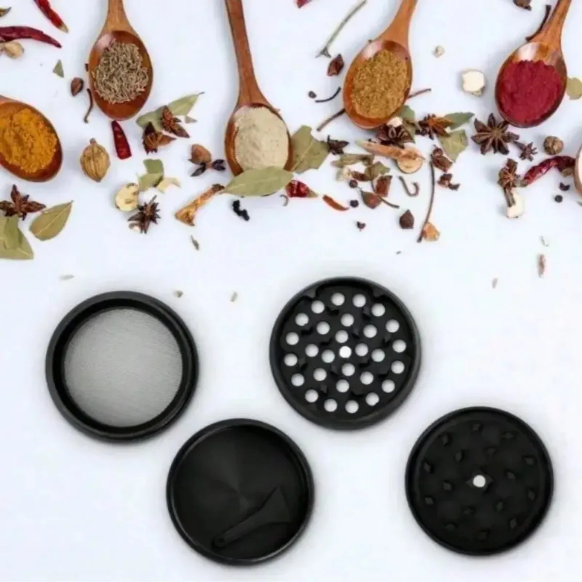 NEW! Grinder Crusher Tobacco Herb Spice Metal Alloy Portable 4 Grind US