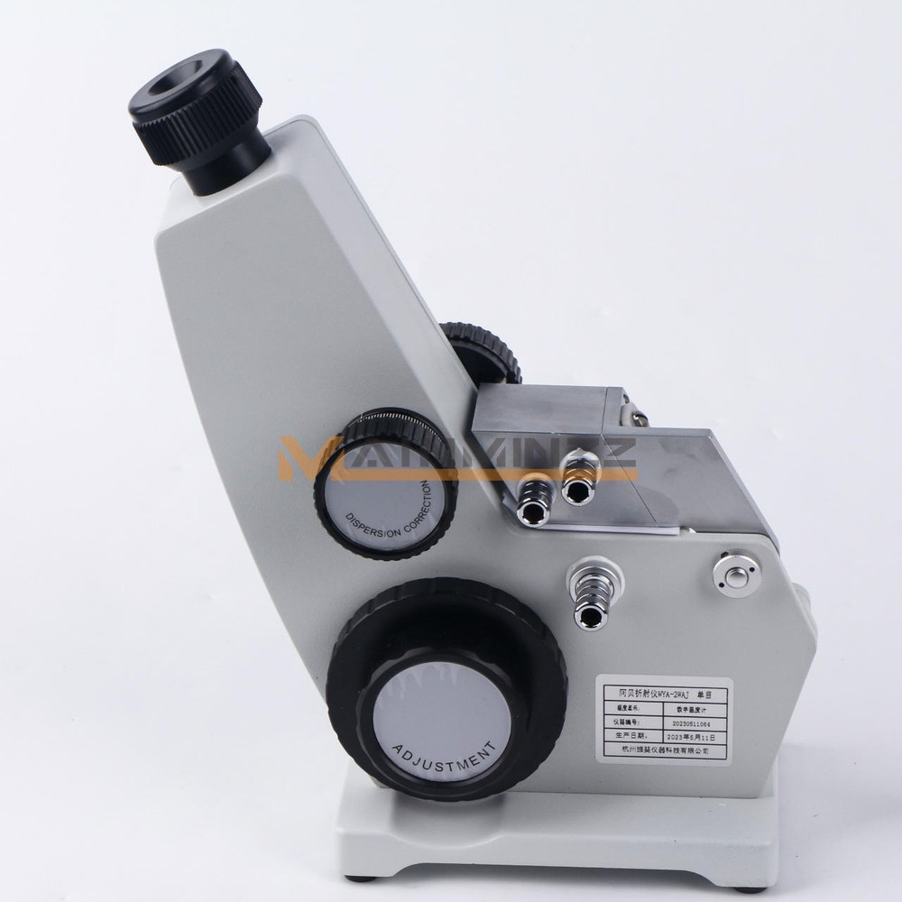 1pcs 2WAJ Abbe Refractometer 0-95% Brix & 1.300-1.700 ND Lab Monocular