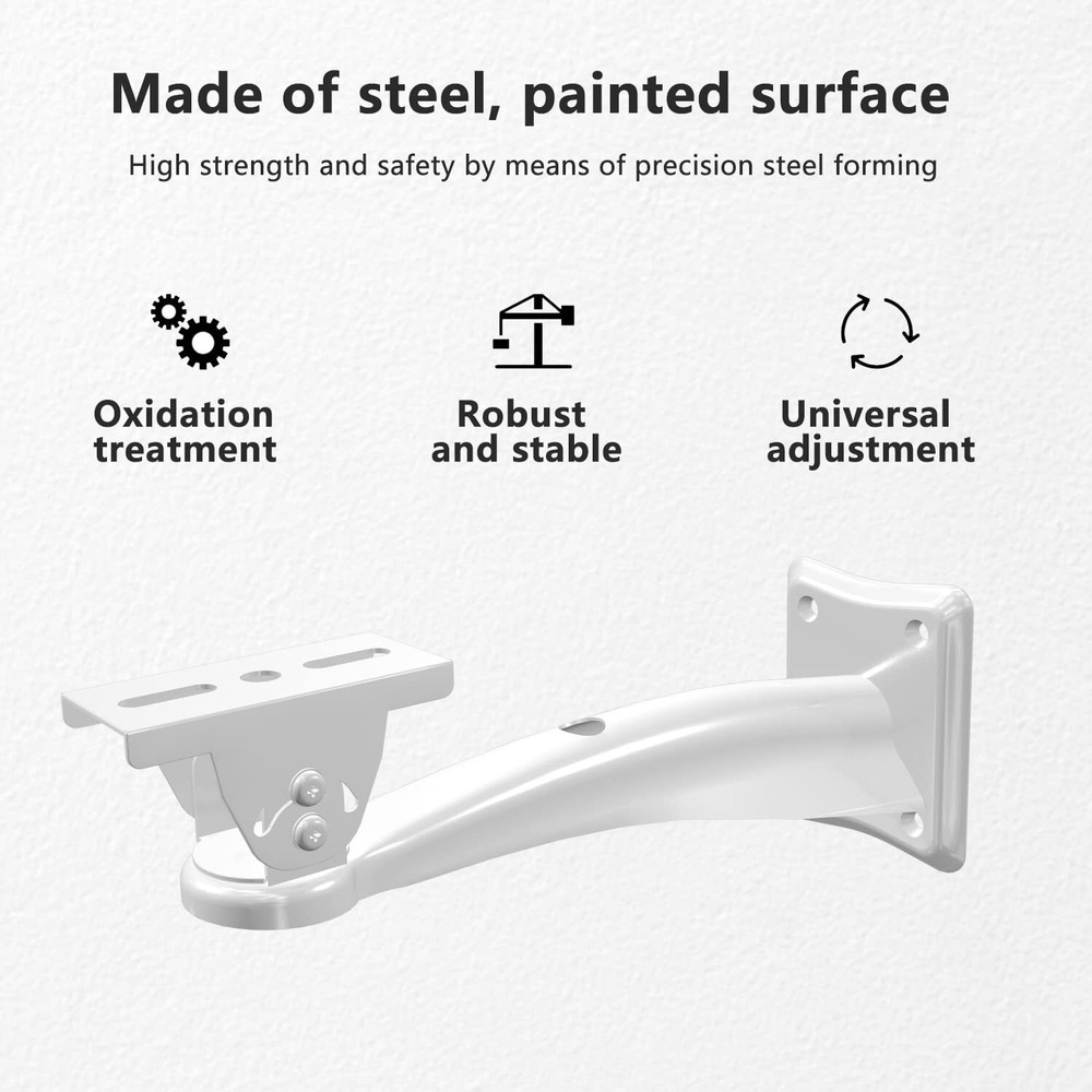 White Mini Projector Wall Mount Hanger Bracket for CCTV Security Camera