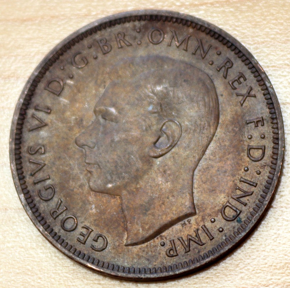 1944 Great Britain 1 Penny Unc.