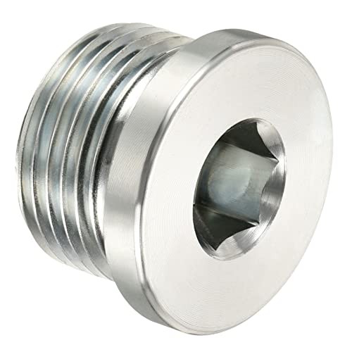 Internal Hex Head Pipe Fitting Plug, Male Thread 45# Steel Socket Plug M27*2 1
