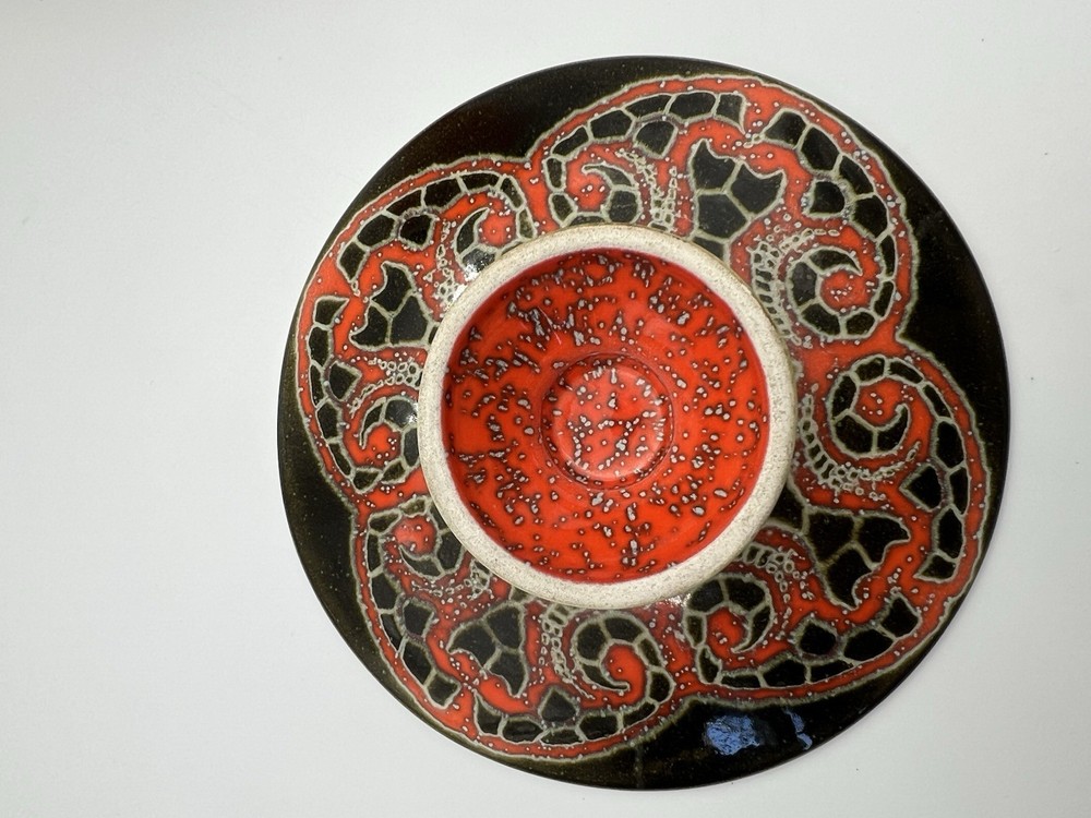 Harlan Dramaware Pottery Dish With Lid