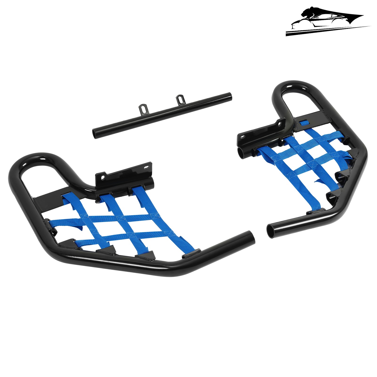 For Yamaha Raptor 660 YFM660R 2001-2005 02 Left&Right Nerf Bars Peg Heel Guards