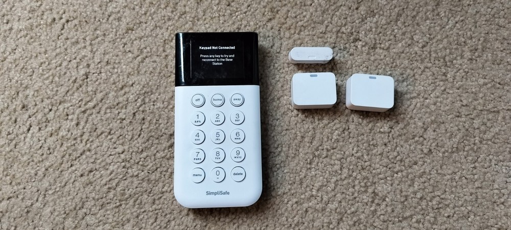 SimpliSafe Home Security System Replacement Keypad Remote White #SSKP3
