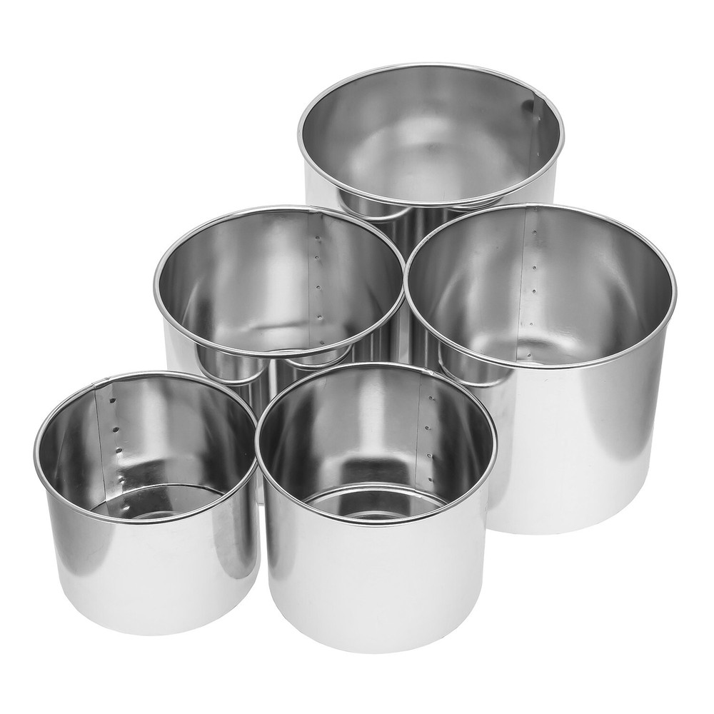 Set Of 5 Pans For Baking Easter Bread (Paska) With Removable Bottom
