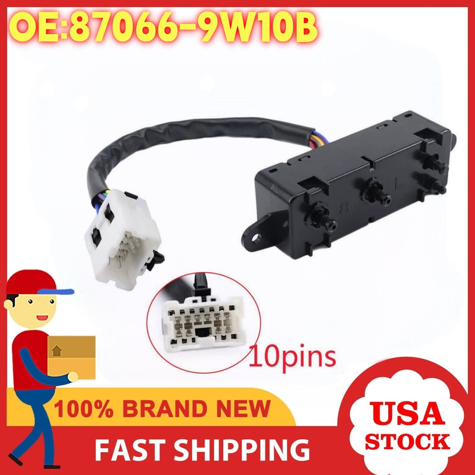 US Electric Left Side Power Seat Control Switch 870669W10B For 2005 Nissan Teana