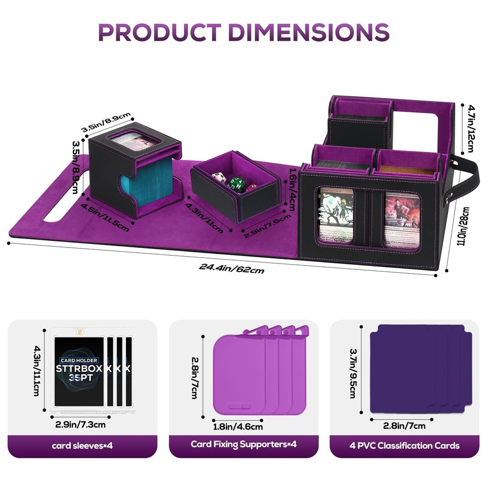 Trading Card Storage Box for MTG, MTG commander deck box，Multi-purpose Deck C...