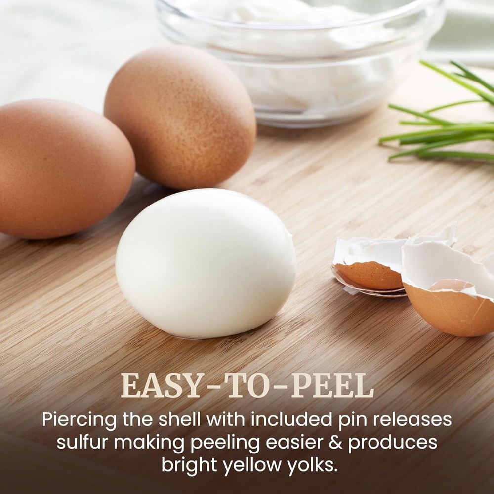 7-Egg Capacity Electric Egg Cooker: Soft, Hard-Boiled & Omelets with Buzzer