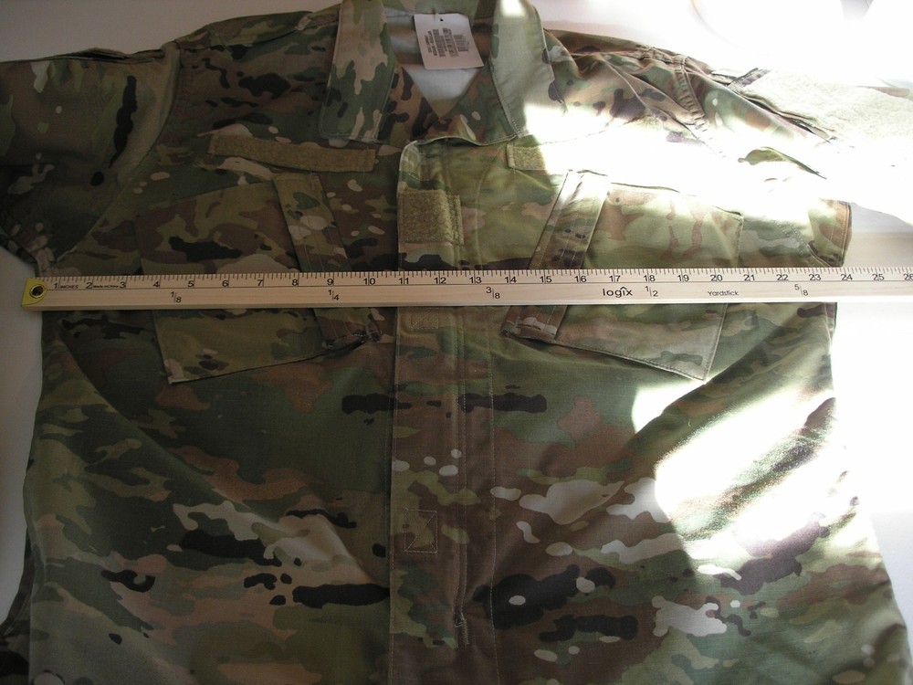 NWT USGI ARMY CAMO COMBAT Medium Regular Uniform Lightweight Coat Zipper Front
