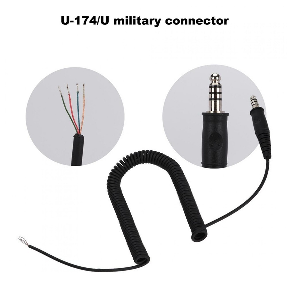 Accessories Aviation Headset DIY Replacement Line For Helicopter Headsets