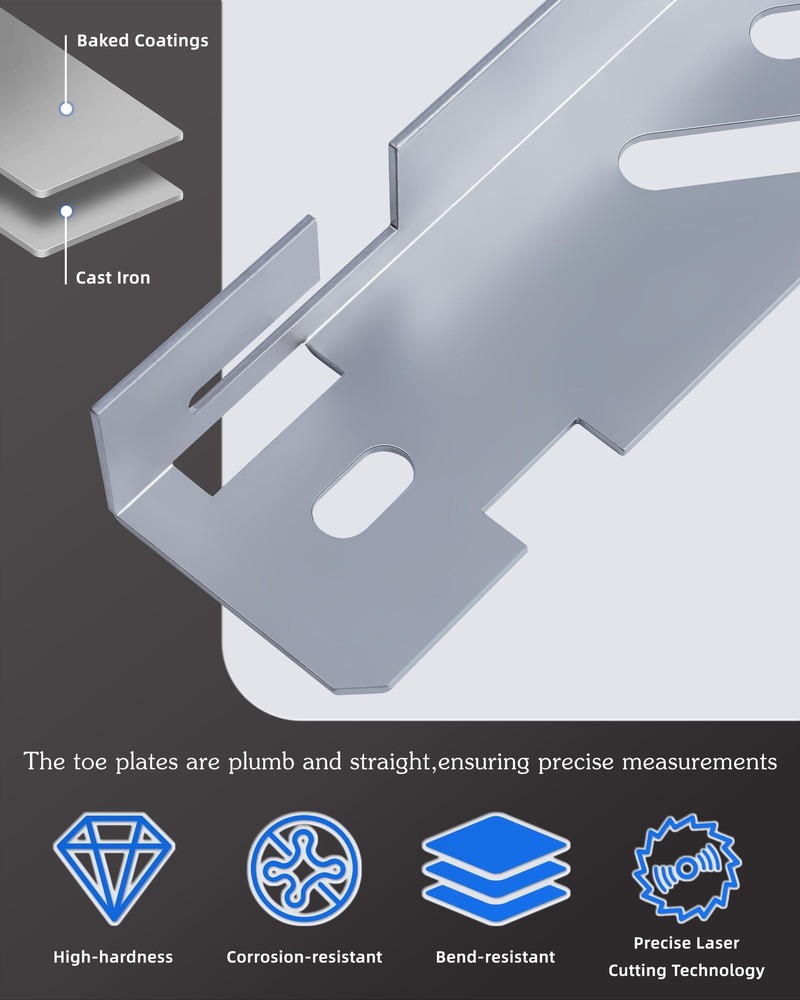 Toe Alignment Tool Plates 2pcs Wheel Alignment Tool Includes Two 5m Metal Tap...