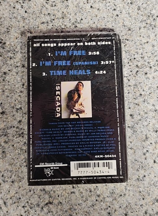 Jon Secada - I'm Free Cassette Single SEALED
