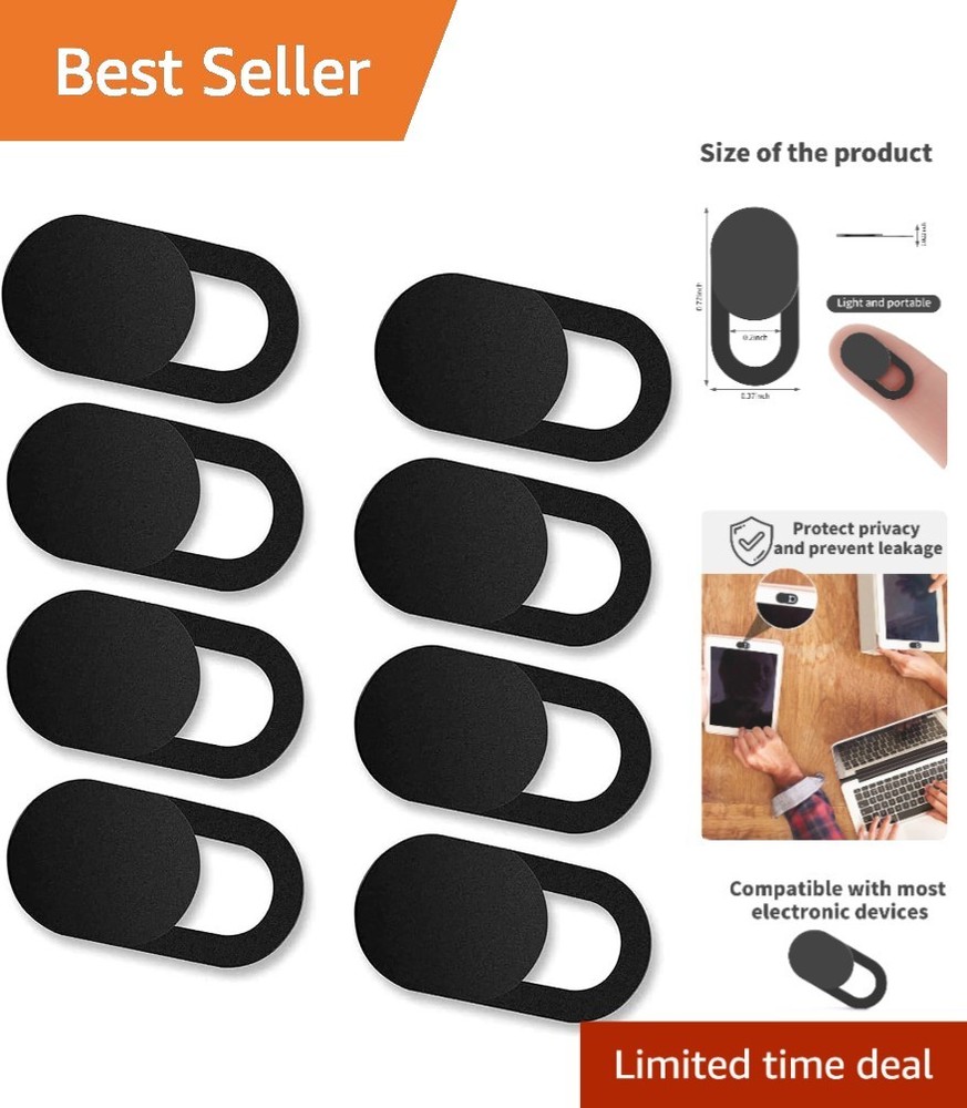 Ultra Slim 8 Pack Camera Privacy Shields for Windows Mac Android