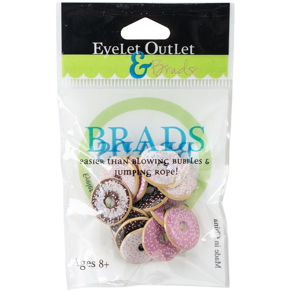 Eyelet Outlet QBRD2-5 Shape Brads 12/Pkg-Doughnut