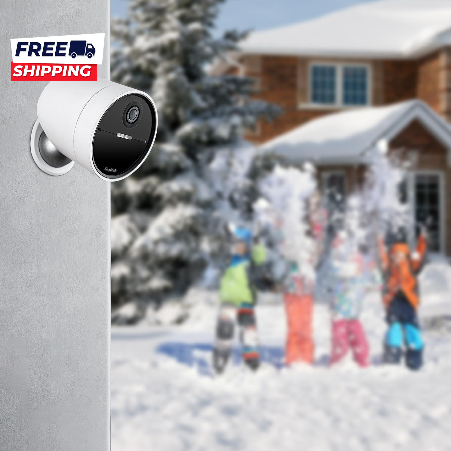 2 Pack Metal Wall Mount Compatible with Simplisafe Wireless Outdoor Security Cam