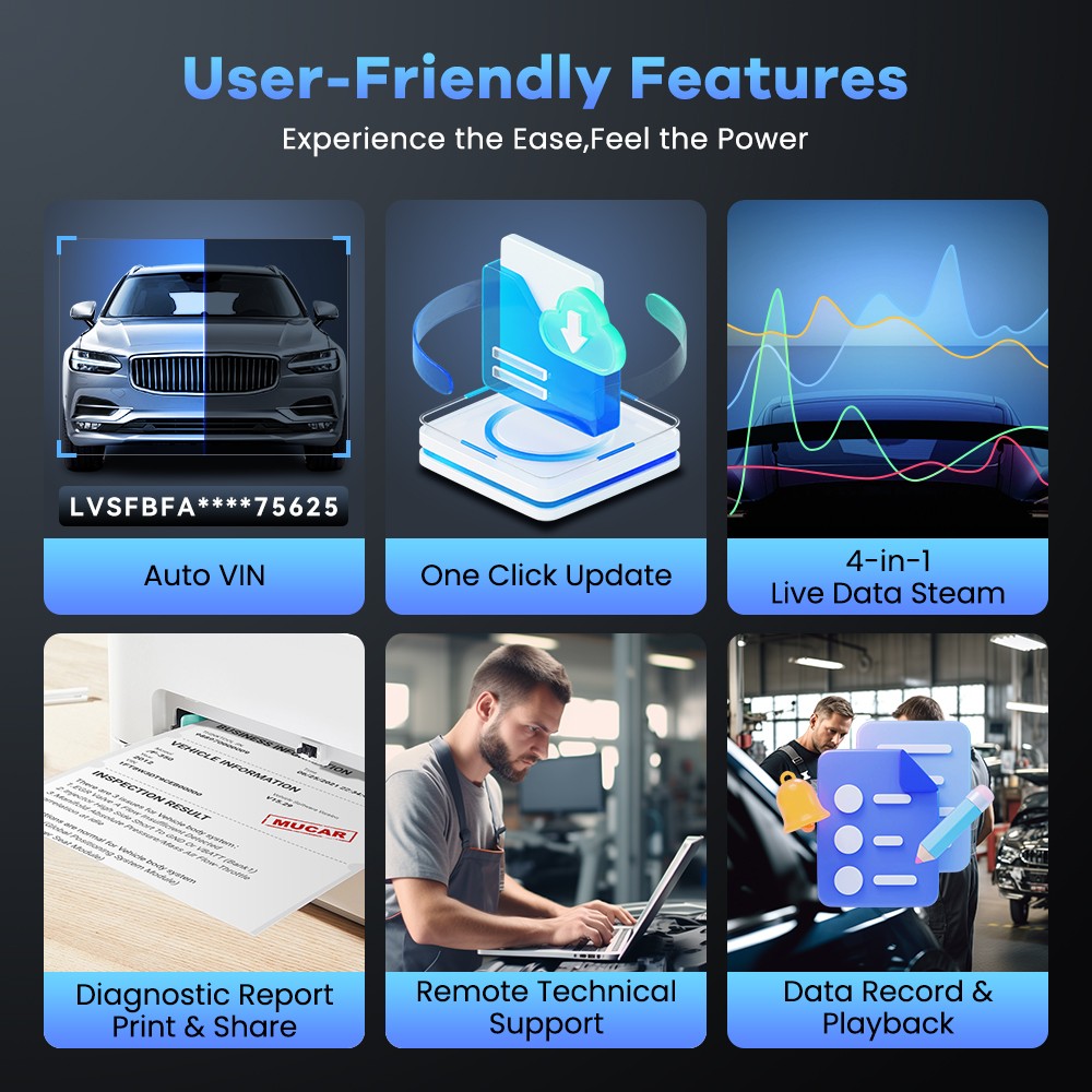 MUCAR 682 AI-Assisted Full System Diagnostic Tool Active Test Scanner 20+Resets
