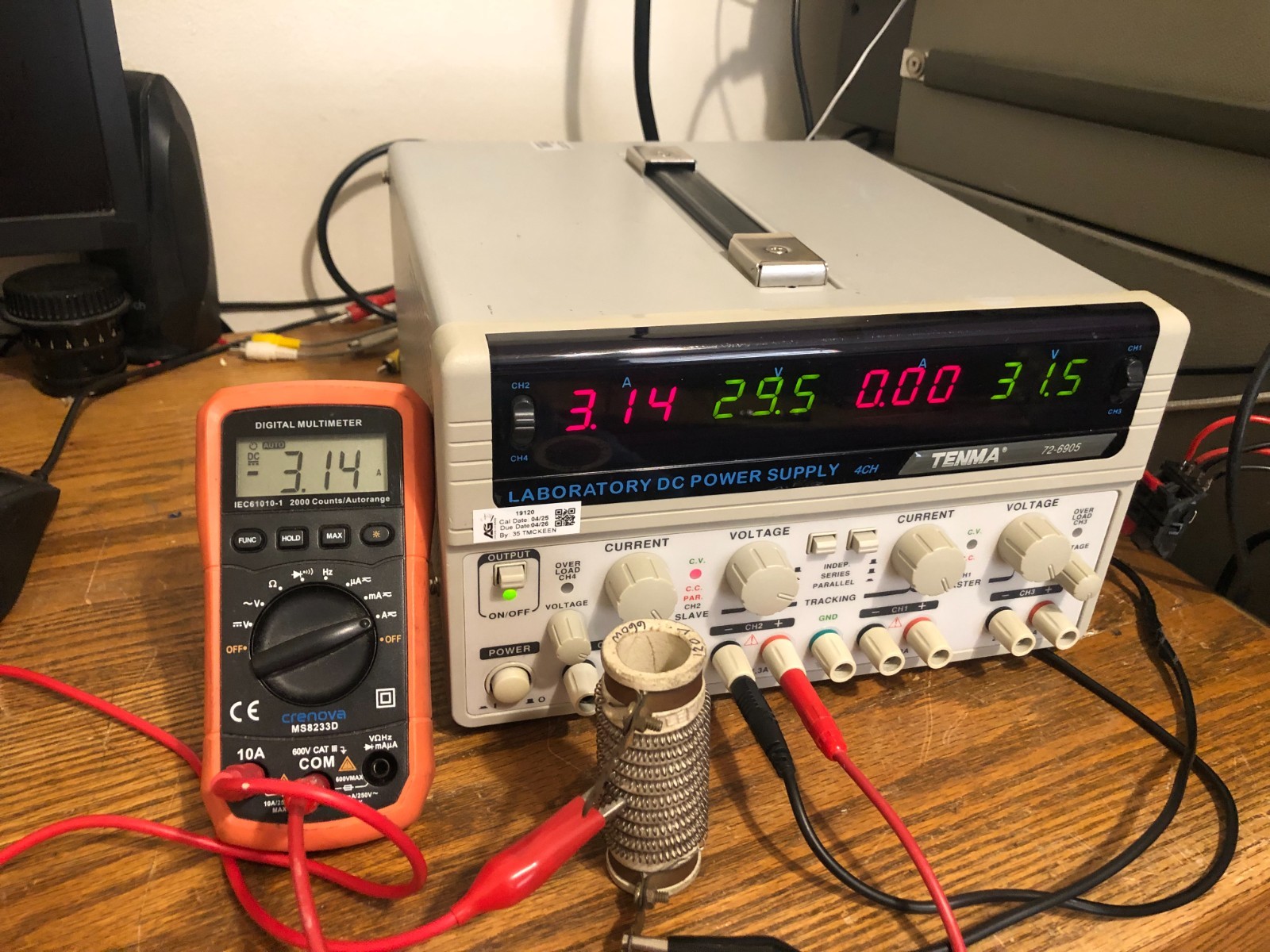 Working Tenma Quad Output Independent Linear Regulated DC Power Supply