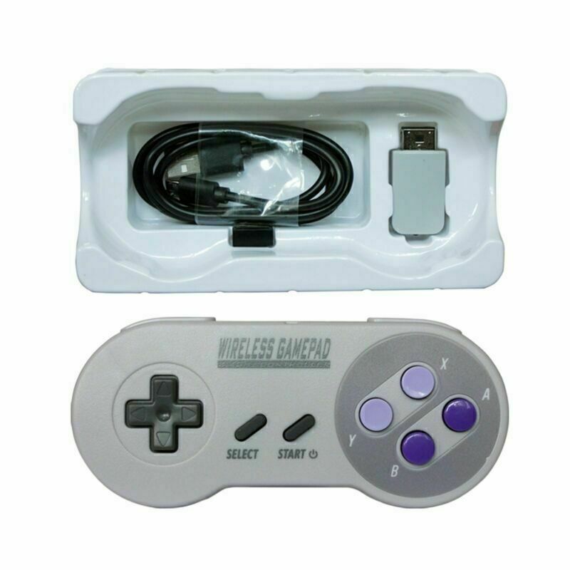 USB Wireless Gamepad Controller For Super SNES Classic Mini Game Console