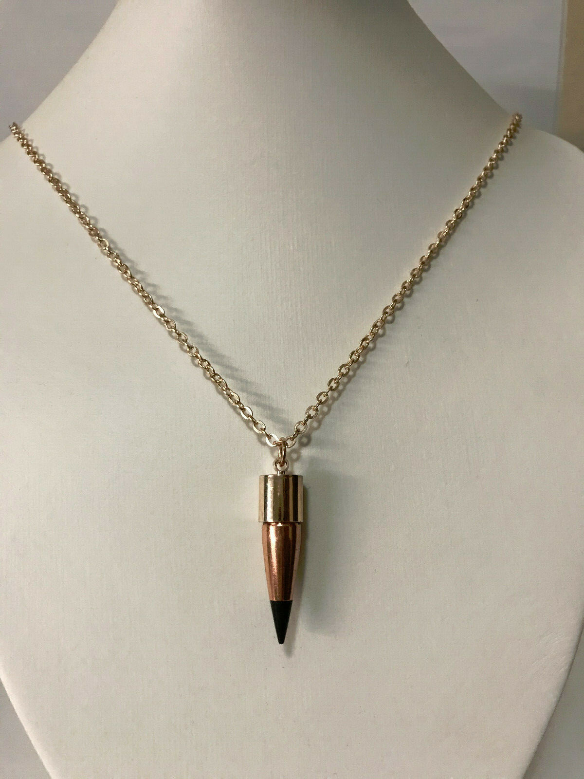 .308 HOGSTOOTH Rose Gold Necklace ~ Veteran Made ~