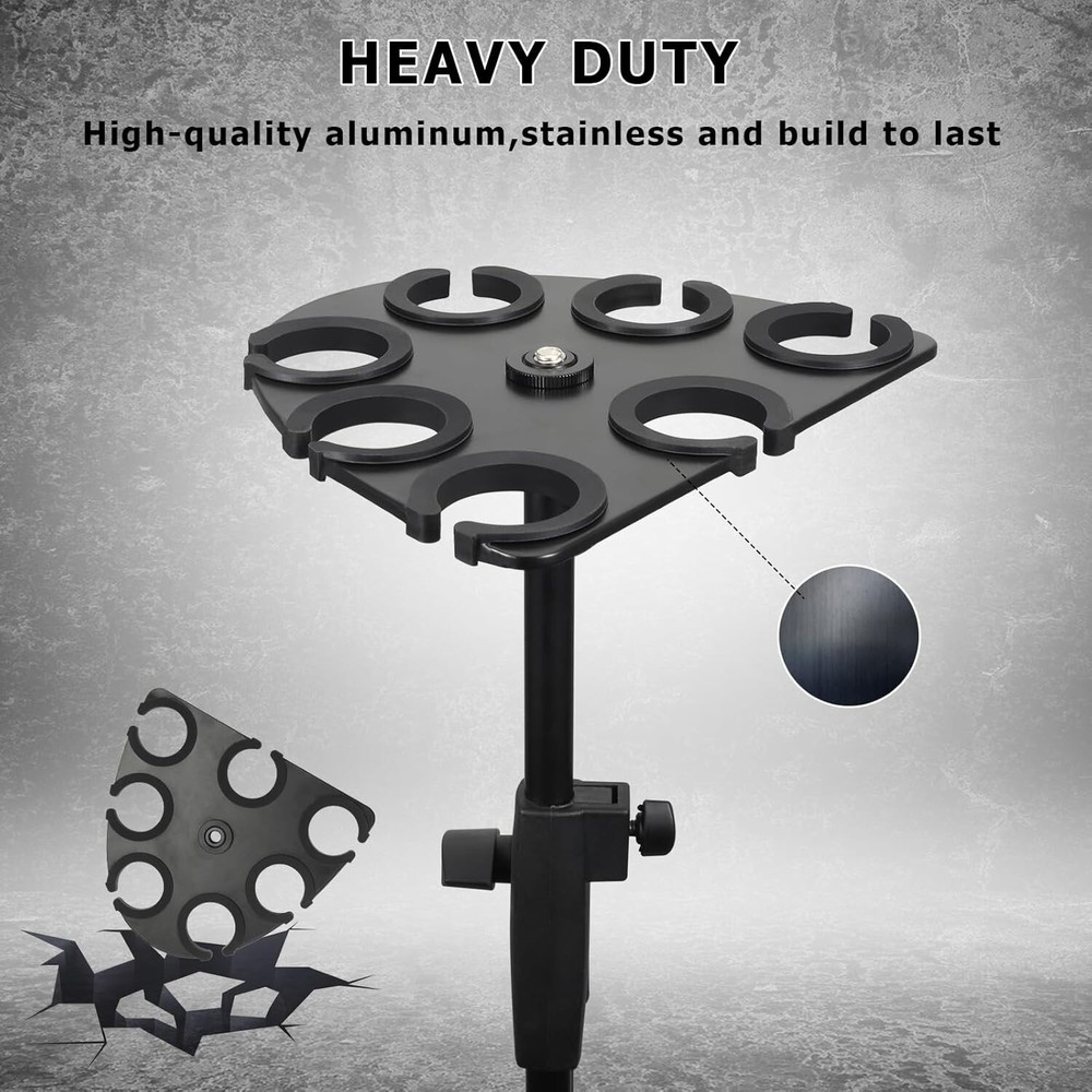 "Microphone Holder Multi Mic Holder for Wired and Wireless Mics Multiple Micro..