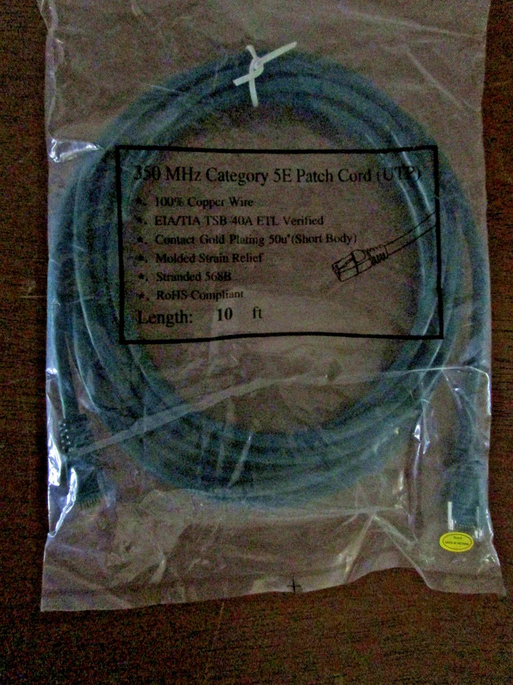 Cat5e Patch Cord Network RJ45 ETHERNET Cable 3ft 7ft 10ft 12ft 15 ft LOT