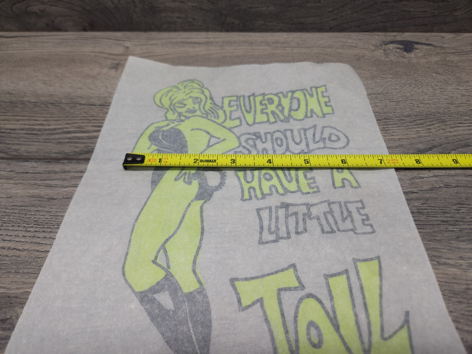 VINTAGE Sexy Girl Fun Heat Transfer Iron On Everyone Should Have A Little Tail